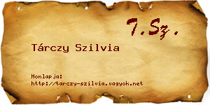 Tárczy Szilvia névjegykártya
